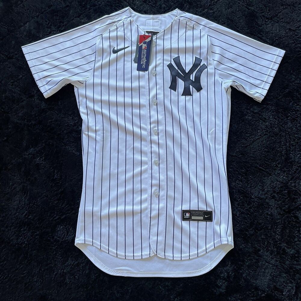 Size 52 XXL Nike Elite New York Yankees Home USA Made Baseball White Pinstripes